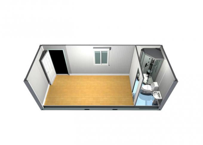 Vorübergehendes Wohnsitz-modulares Behälter-Haus-Stahltür mit gesundheitlichen Anlagen