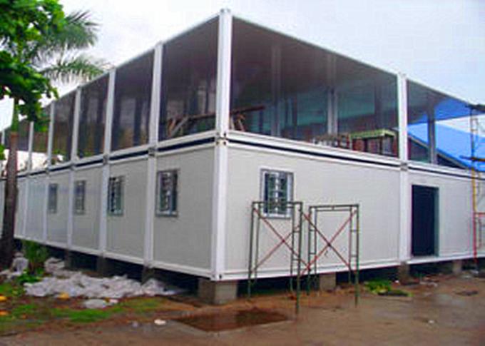 Zwei des vorfabrizierten Behälter-Schichten Haus-, 40ft Behälter-Haus mit Isolierungs-Wand