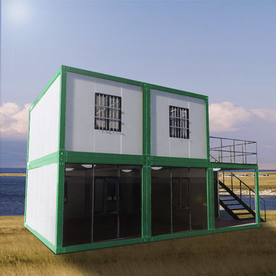 Doppelschichtvorgefertigtes Containerhaus Vorgefertigte tragbare Wohnung