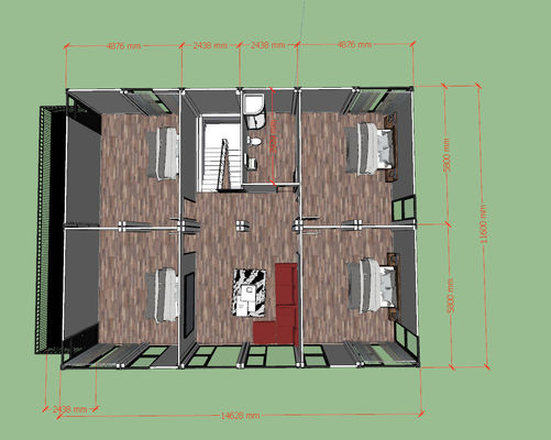 30ft x 20ft Containerhaus Wohnung