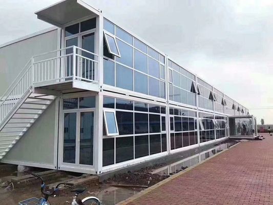 Luxuriöses abnehmbares Containerhaus Modulglas Holz winziges Wohnhaus Vorgefertigte Häuser