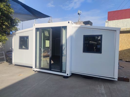 Faltbares, erweiterbares Containerhaus 20ft 40ft Büroshop Fertighäuser