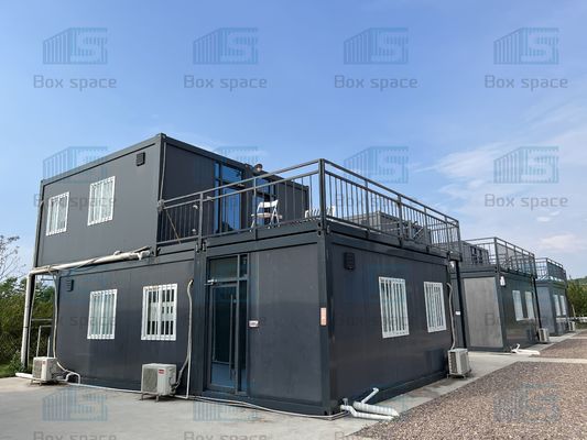 Dauerhaftes, vorgefertigtes, abnehmbares Containerhaus Modular mit 50 mm Rockwool Isolation