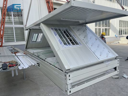 Wasserdichtes Z Klappcontainerhaus Galvanisiertes Stahlhaus Vorfertigung