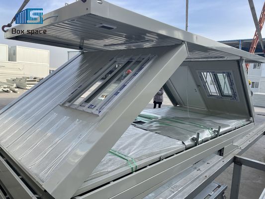 Anti-Seismische Klappcontainer Häuser 20ft Standort Büro mit Sandwich-Panel