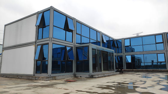 Stahlvermietung Container-Häuser 20ft kombinierte Prefab Modulhäuser für die Arbeit