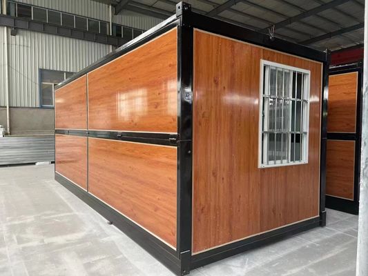 100% fertig, hochwertiges Stahlklappcontainerhaus mit vorinstalliertem Strom und Isolierung