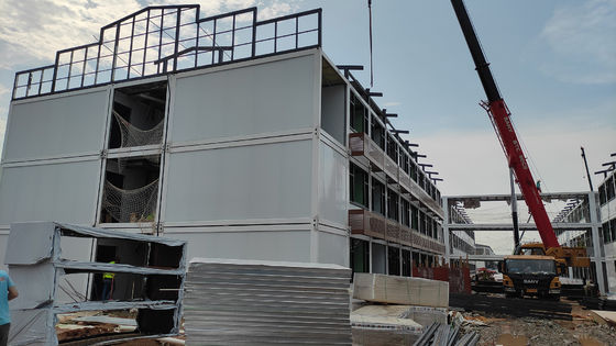 Luxus Prefab Häuser aus Leichtstahl 20ft Flat Pack Container House Prefab Container Camping Häuser Trennbares Container House