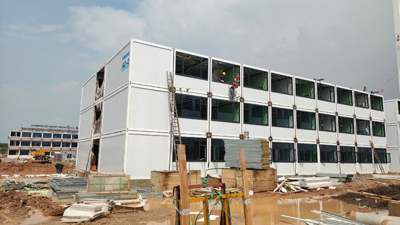BOX SPACE Mitarbeiter Container Schlafzimmer vollständig zusammengebautes Mobilhaus Fertighaus Containerhaus 40Ft auf den Philippinen