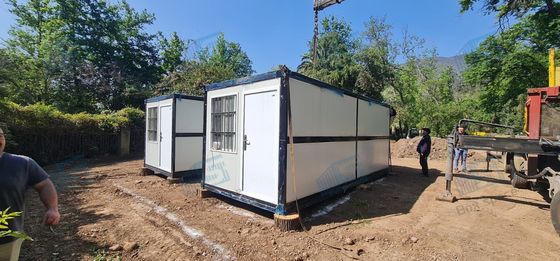 100% fertig, hochwertiges Stahlklappcontainerhaus mit vorinstalliertem Strom und Isolierung