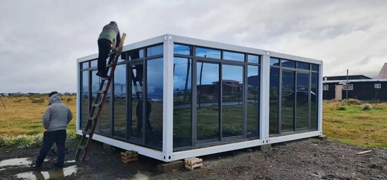 Luxus moderner Stahl und Sandwich-Panel Mobilhaus Flat Pack Containerhaus