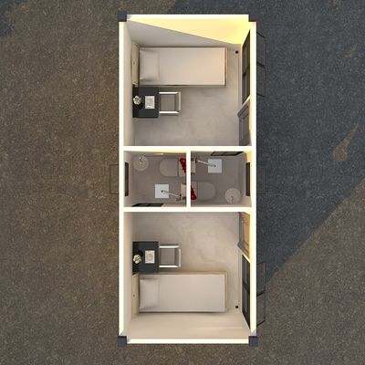 BOX SPACE Billig Preis 20ft Werkstatt Vorgefertigtes Containerhaus mit Küche, Modular-Portable Häuser mit Dekorationen