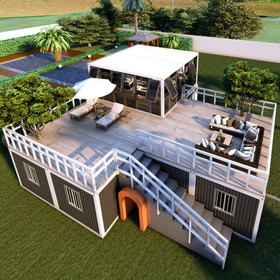 BOX SPACE Custom 20 Ft Mobilhaus Duplex Vorgefertigter Container Home Kits Resort Abnehmbares Vorgefertigtes Haus