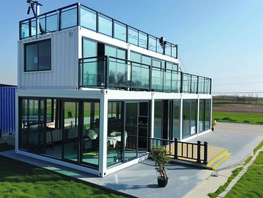 BOX SPACE Deluxe Edition Fabrikpreise Containerhaus vollständig zusammengebaut Thailand Modularhaus 40ft Prefab Häuser