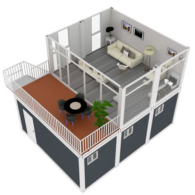 China Made Prefab Versand Container Häuser Flat Pack Mobile Container Familie Wohnhaus Hurrikanfest Prefab Haus