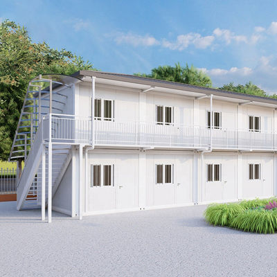 Vorgefertigte Ober- und Unterseite Kleinhaus Containerhaus mit erschwinglicher Pulverbeschichtung