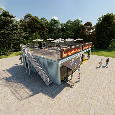 Auf Wunsch modifizierte 20 Fuß portable Container Kaffeeshop Luxus Containerhaus für Kaffeeshop