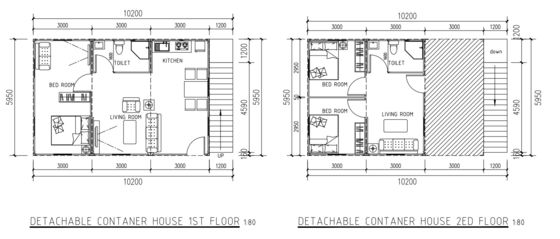 BOX SPACE Prefabrizierte Häuser 3 Schlafzimmer Prefabriziertes Modulhaus Prefabrizierte Modulhäuser De Diseno Moderno