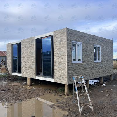 Mineralisolationswand vollständig zusammengebaut Kleines Haus Kapselhaus Hotel Fertighäuser 3 Schlafzimmer Modularhaus