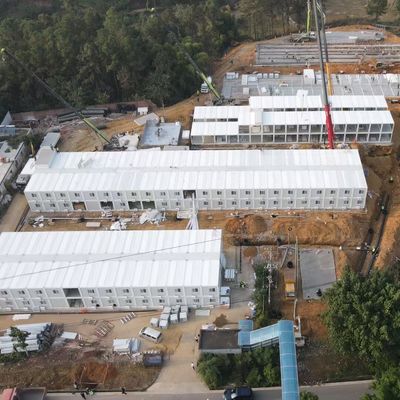 Prefab House Kits in Puerto Rico Bürokontinen 2 Stockwerke Stapelbare tragbare Kabine für Bergbauarbeiter