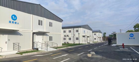 Modifizierte Container-Hotel 3 Stockwerke Container-Wohnung mit Klimaanlage und Möbeln für Studenten oder Arbeiter