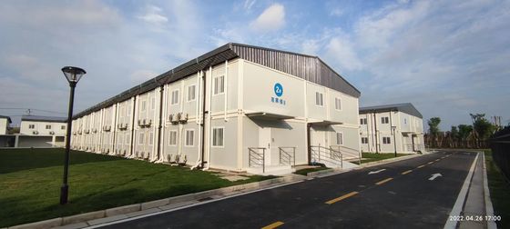 20-Fuß-Blockhaus-Bausätze Fertighaus 2-stöckiges Fertigteil-Modernes Haus Honduras Günstiges Fertigteil-Containerhaus mit Mineralwolle-Isolierung