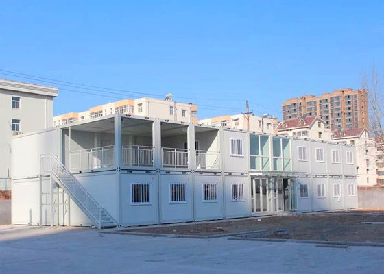 China Isolierungs-moderne Behälter-Häuser mit Stahltürscheibe-Wollsandwich-Platte usine