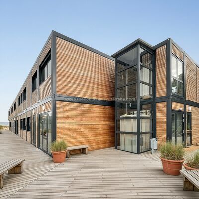 Boxspace Custom Container Haus Deutschland China Modulhäuser Fertigbüro Fertigbauweise Modulares Bürogebäude